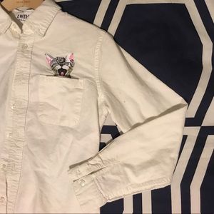 ✨Urban Outfitters | Kitten surprise button down